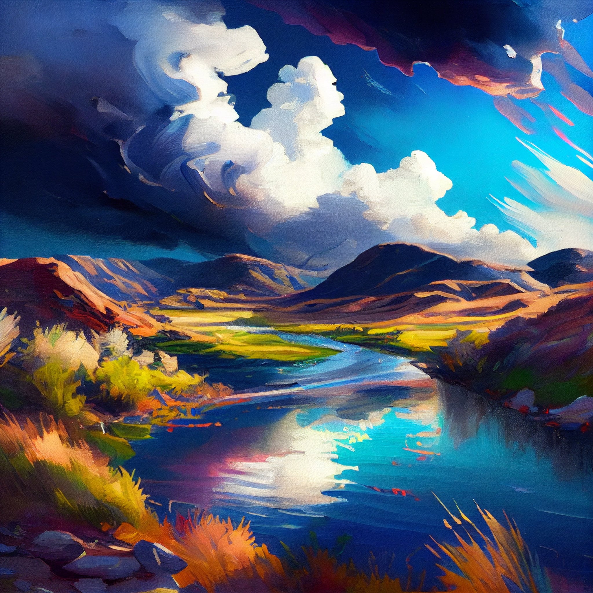 Serene Mountain Vista